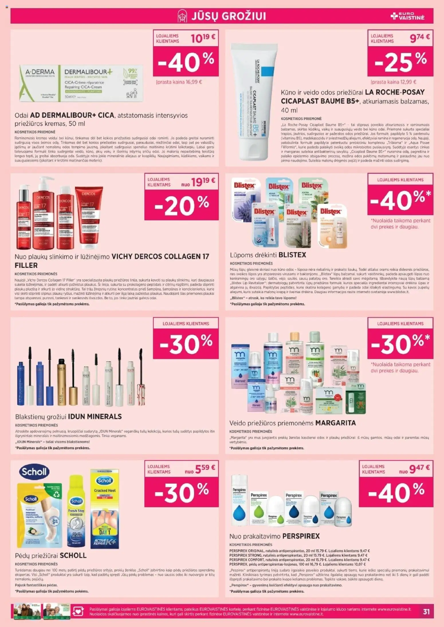 EUROVAISTINĖ akcijos nuo 01.03.2026 | Puslapis: 31 | Prekių: Šampūnas, Kremas