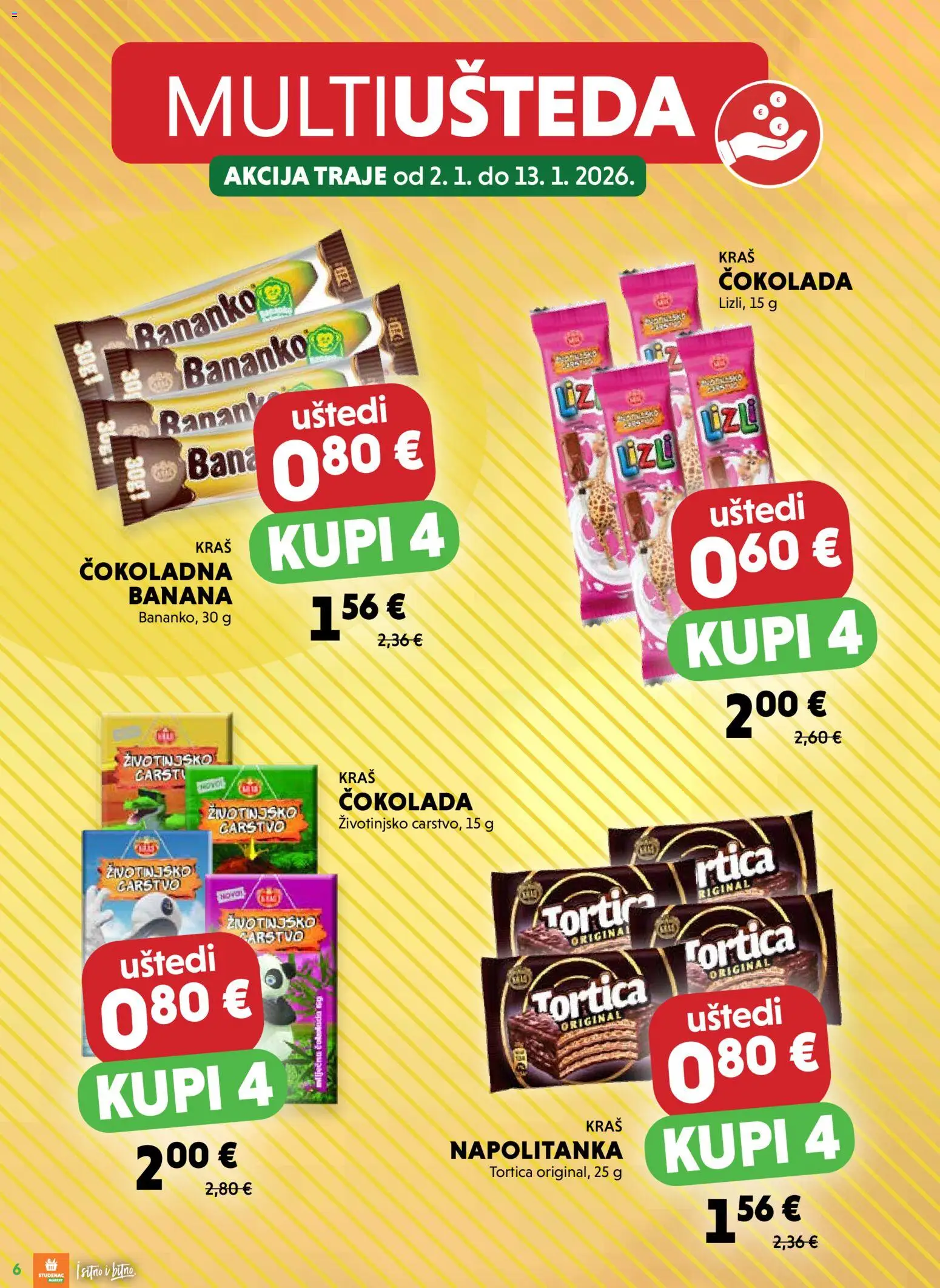 Studenac katalog | vrijedi od 02.01.2026 | Stranica: 6 | Proizvodi: Čokolada