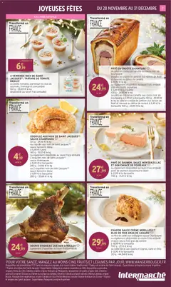 Intermarché - Prévisualisation de PAVÉ DE SAUMON, SAUCE MONTBAZILLAC ET SON ÉMINCÉ DE POIREAUX, ou également disponible au rayon frais emballé pavé de saumon sauce beurre blanc valide à partir de 28.11.2025 | Page: 7