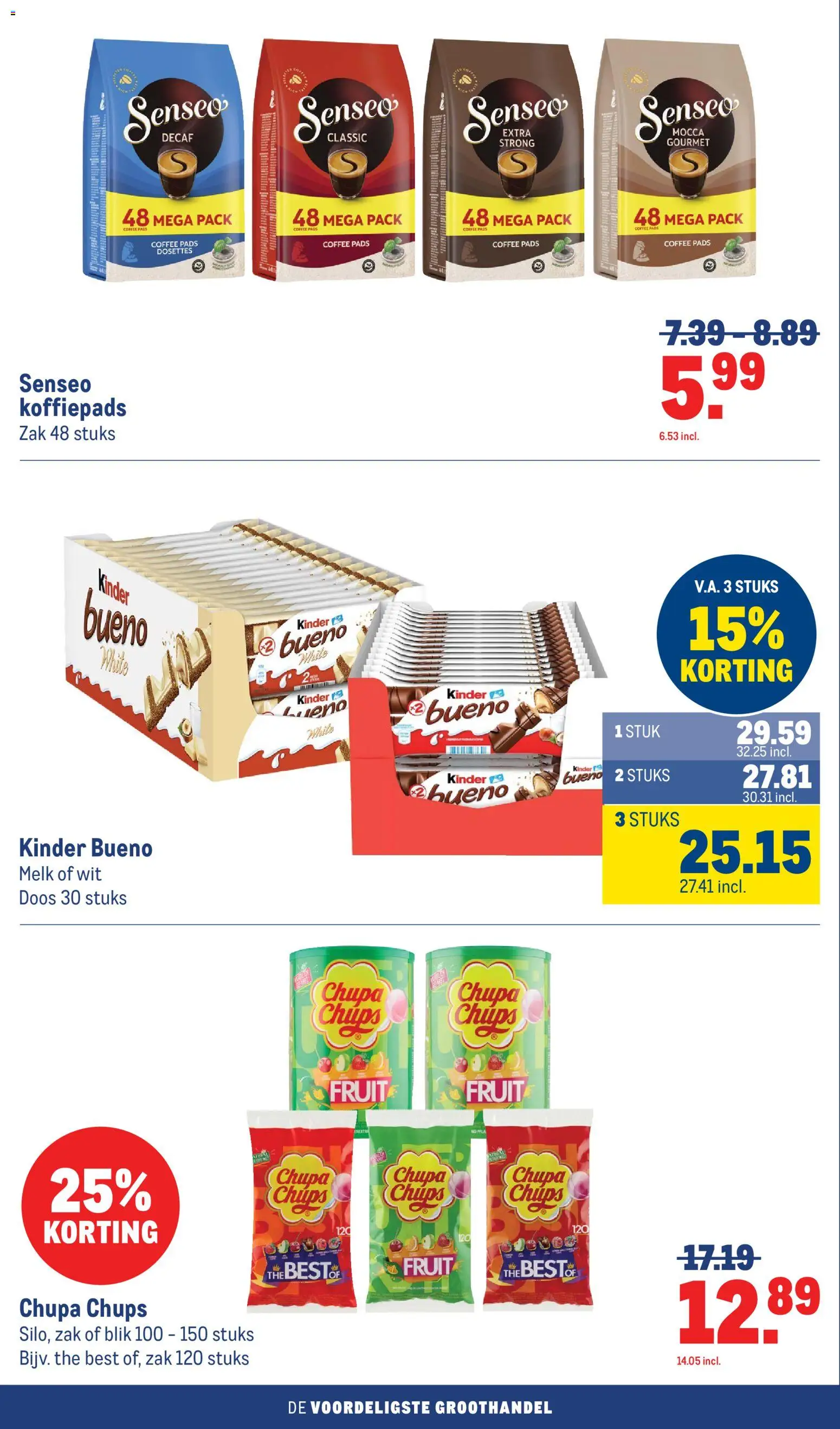 {H1} | Pagina: 42 | Producten: Melk, Koffiepads, Zak, Kinder