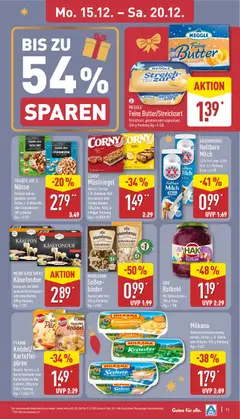 Aldi Prospekt 	 ab 15.12.2025 gültig | Seite: 12 | Produkte: Butter, Rotkohl, Wein, Nüsse