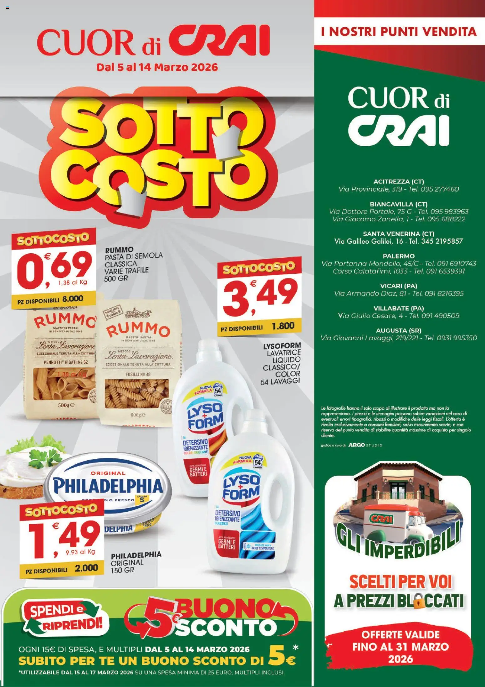 Volantino CRAI del 05.03.2026 | Pagina: 8 | Prodotti: Tè, Pasta, Lavatrice, Fusilli