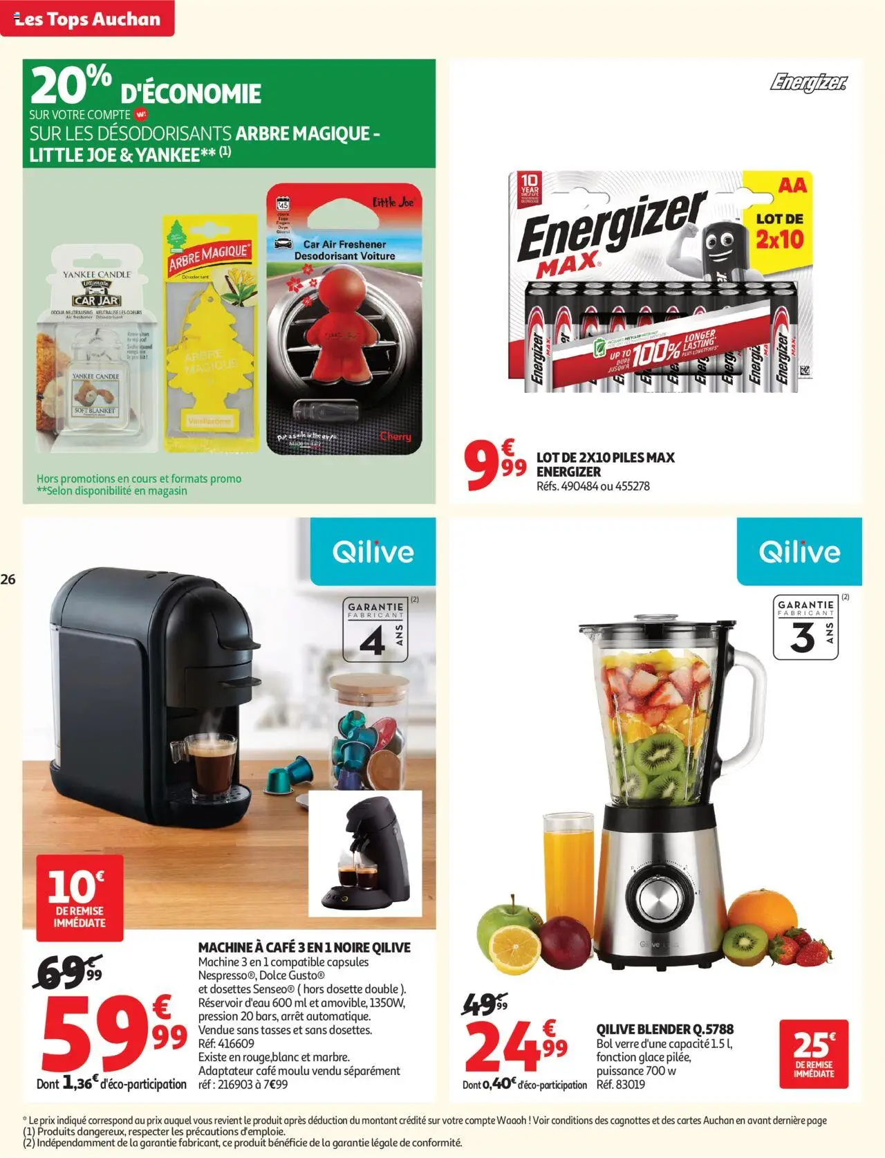 {H1} | Page: 26 | Produits: Machine à café, Désodorisant, Café moulu, Tasses