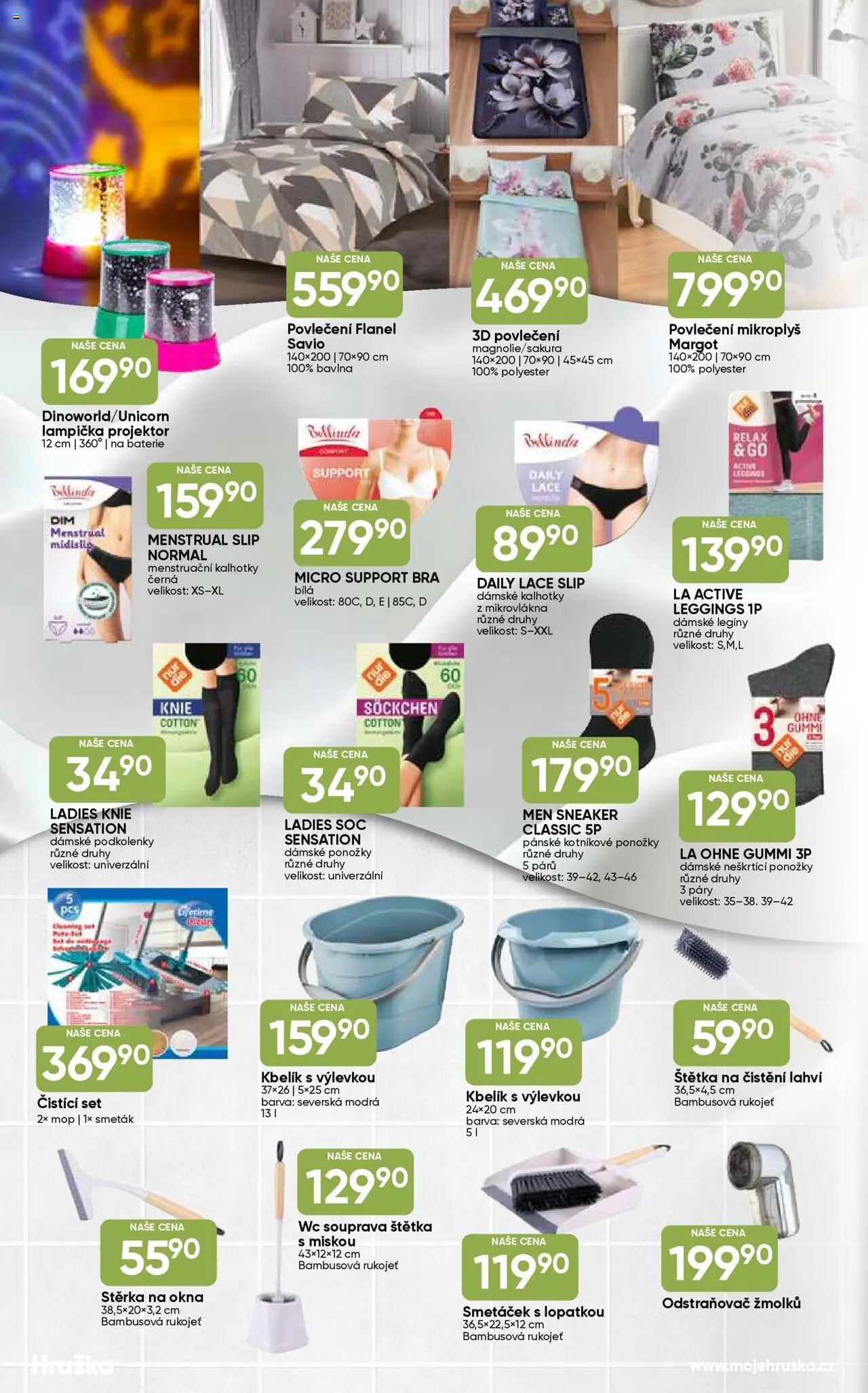Hruška katalog od 17.09.2025 | Strana: 4 | Produkty: Legíny, Baterie, Smeták, Stěrka na okna