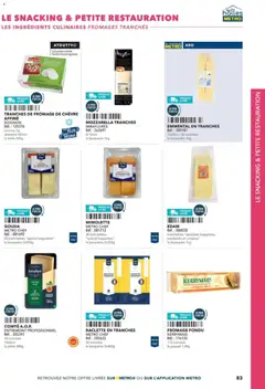METRO - Prévisualisation de METRO - Boulanger Pâtissiers valide à partir de 08.02.2026 | Page: 83 | Produits: Fromage de chèvre, Raclette, Fromage, Gouda