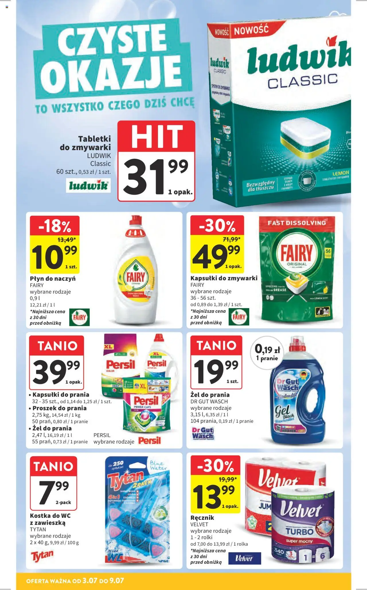 Intermarche Gazetka od 03.07.2025 | Strona: 38 | Produkty: Płyn do naczyń fairy, Fairy, Kapsułki do zmywarki, Tabletki do zmywarki