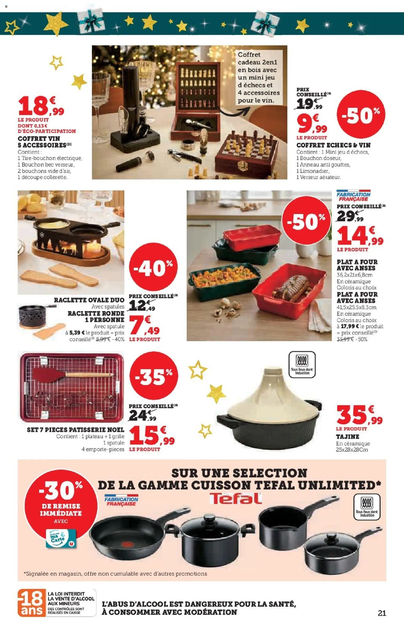 {H1} | Page: 21 | Produits: Plateau, Tajine, Spatule, Raclette