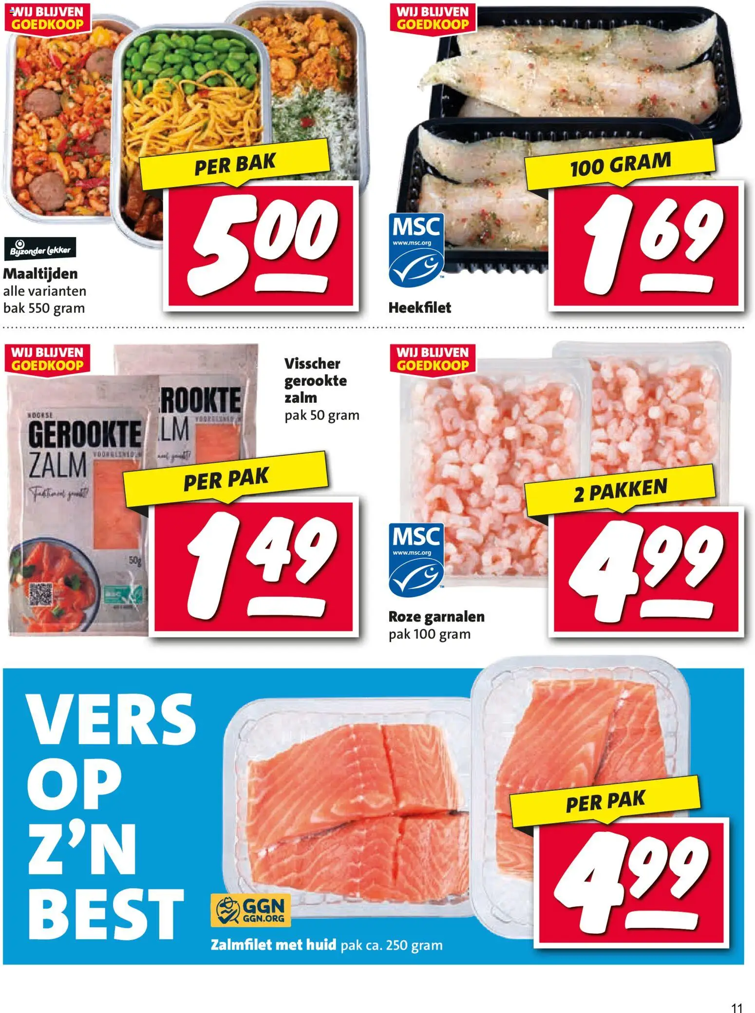 {H1} | Pagina: 11 | Producten: Zalm