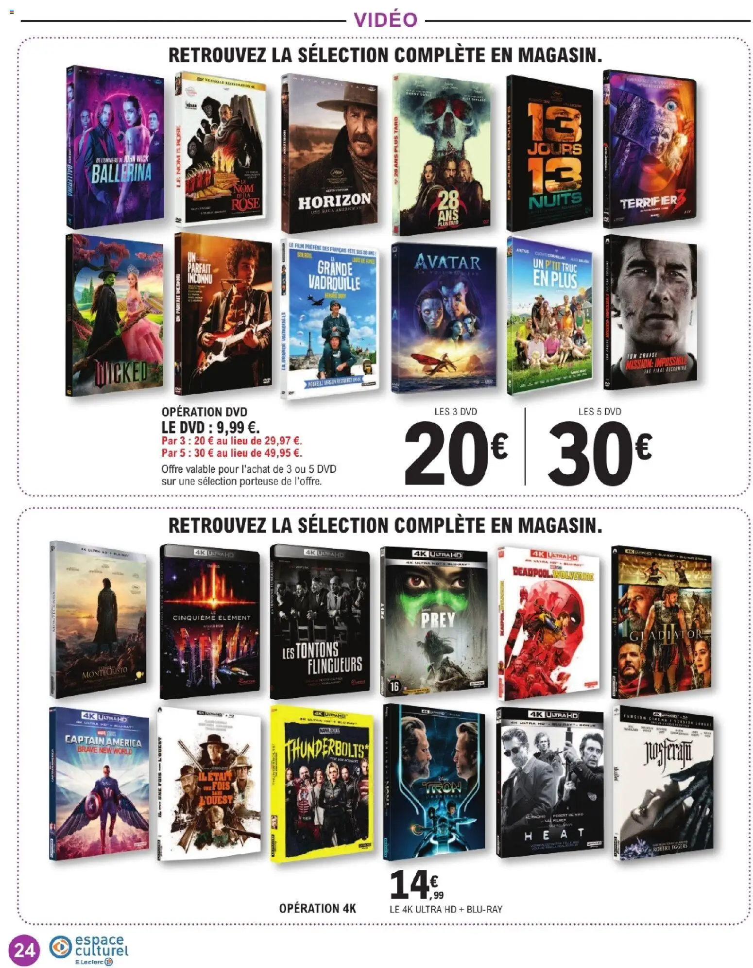 {H1} | Page: 24 | Produits: Vidéo, Thé