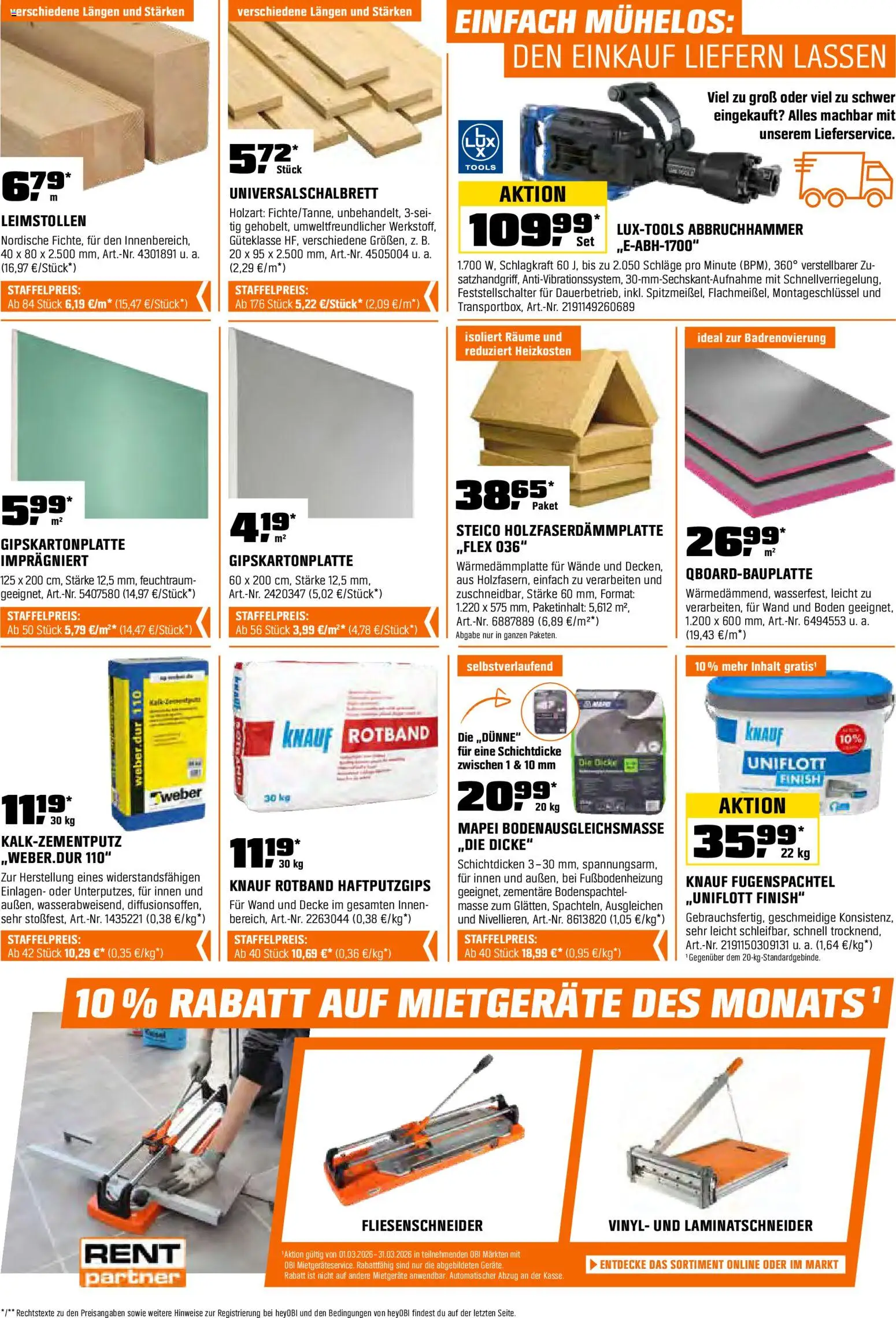 Obi Prospekt 	 – gültig ab 01.03.2026 | Seite: 19 | Produkte: Decke, Finish