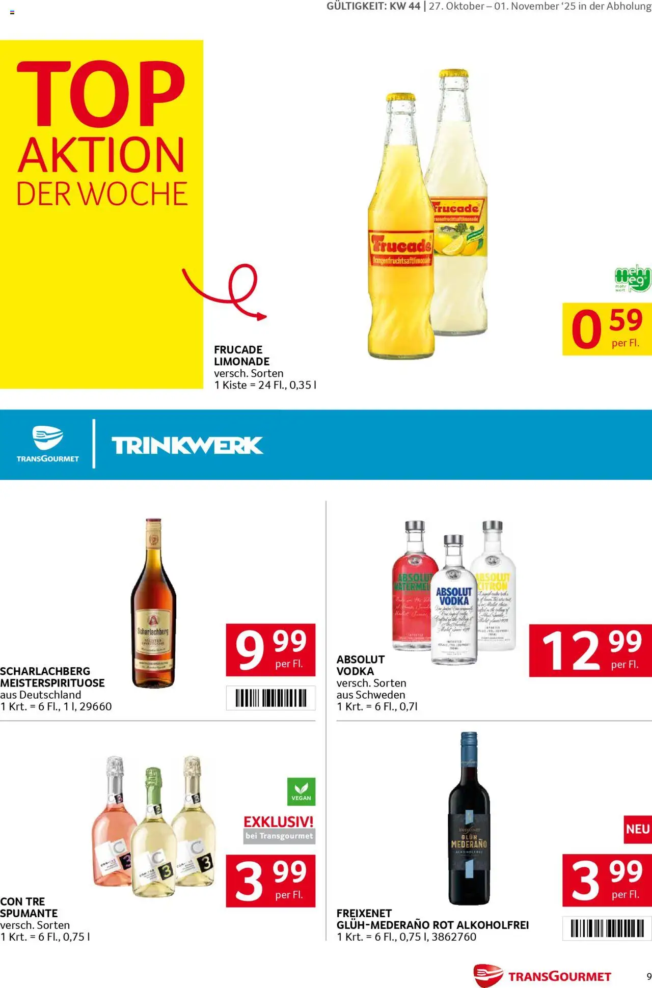 Transgourmet Flugblatt gültig ab 26.10.2025 | Seite: 9