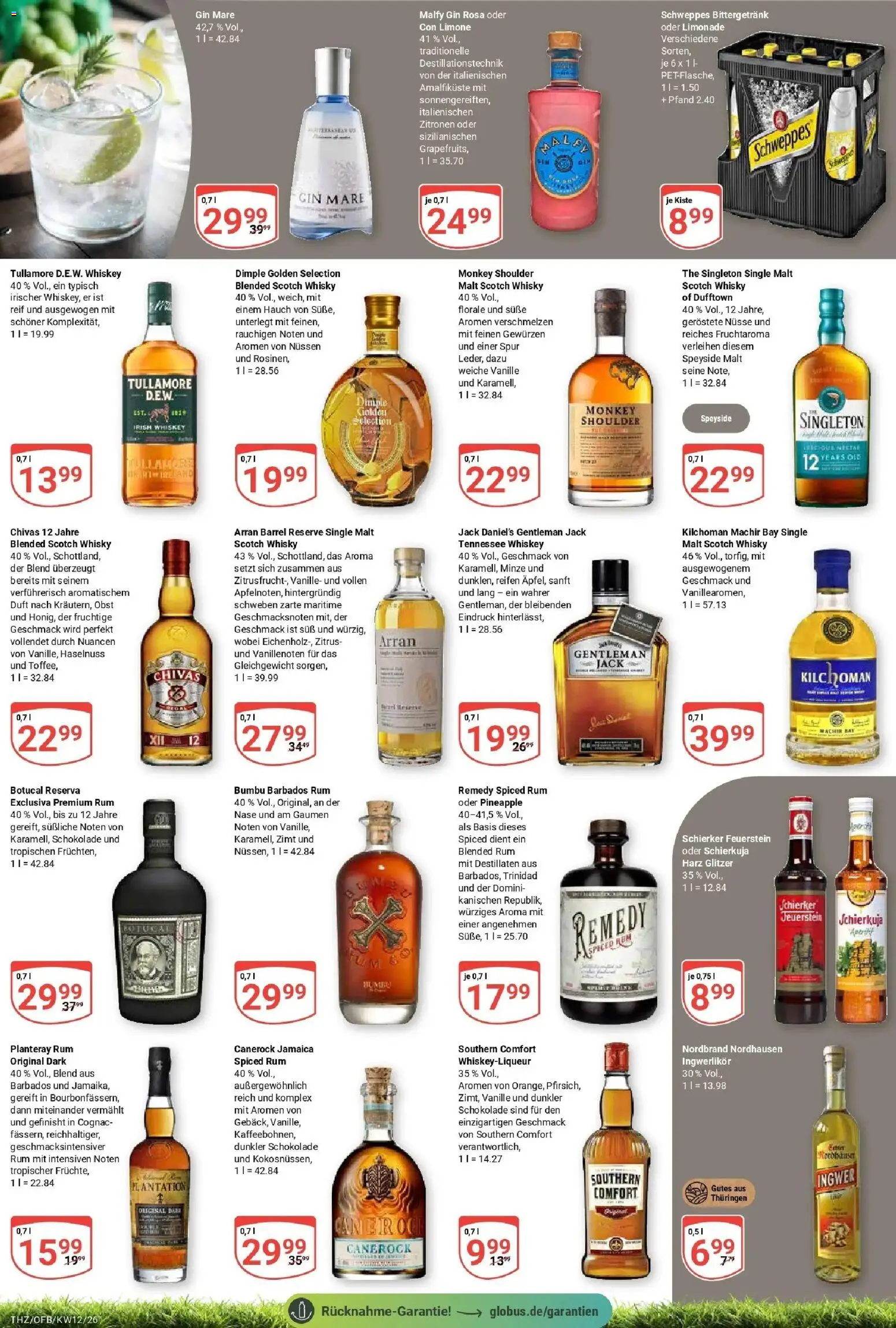 Globus prospekt Zeitz	 – gültig ab 15.03.2026 | Seite: 17 | Produkte: Schokolade, Duft, Southern comfort, Nüsse