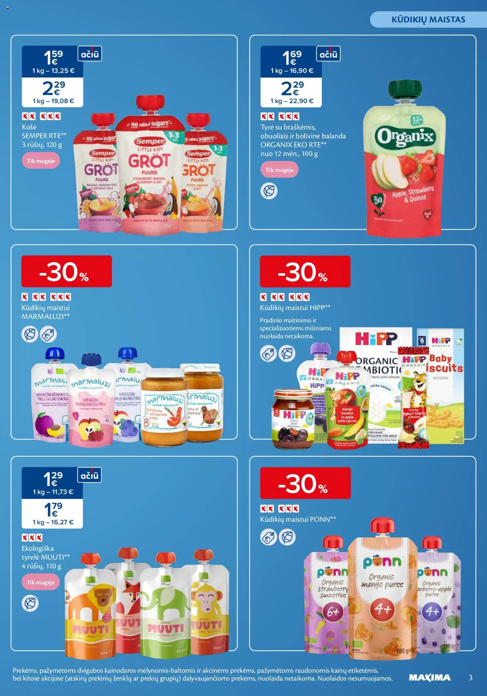 MAXIMA akcijos nuo 07.01.2026 | Puslapis: 3 | Prekių: Tyrė, Košė