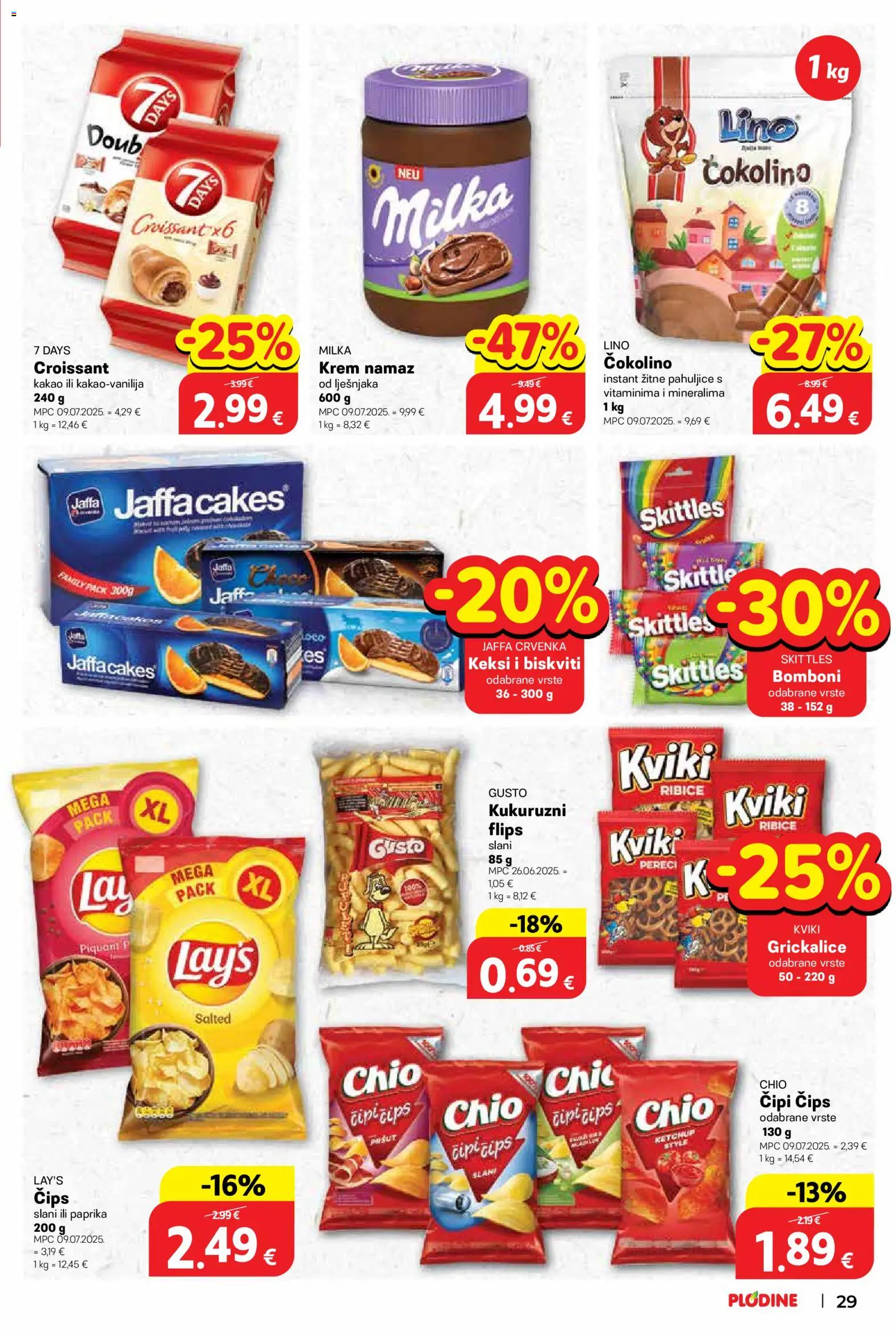 Plodine katalog | vrijedi od 21.01.2026 | Stranica: 29 | Proizvodi: Bomboni, Paprika, Kakao, Čokolino