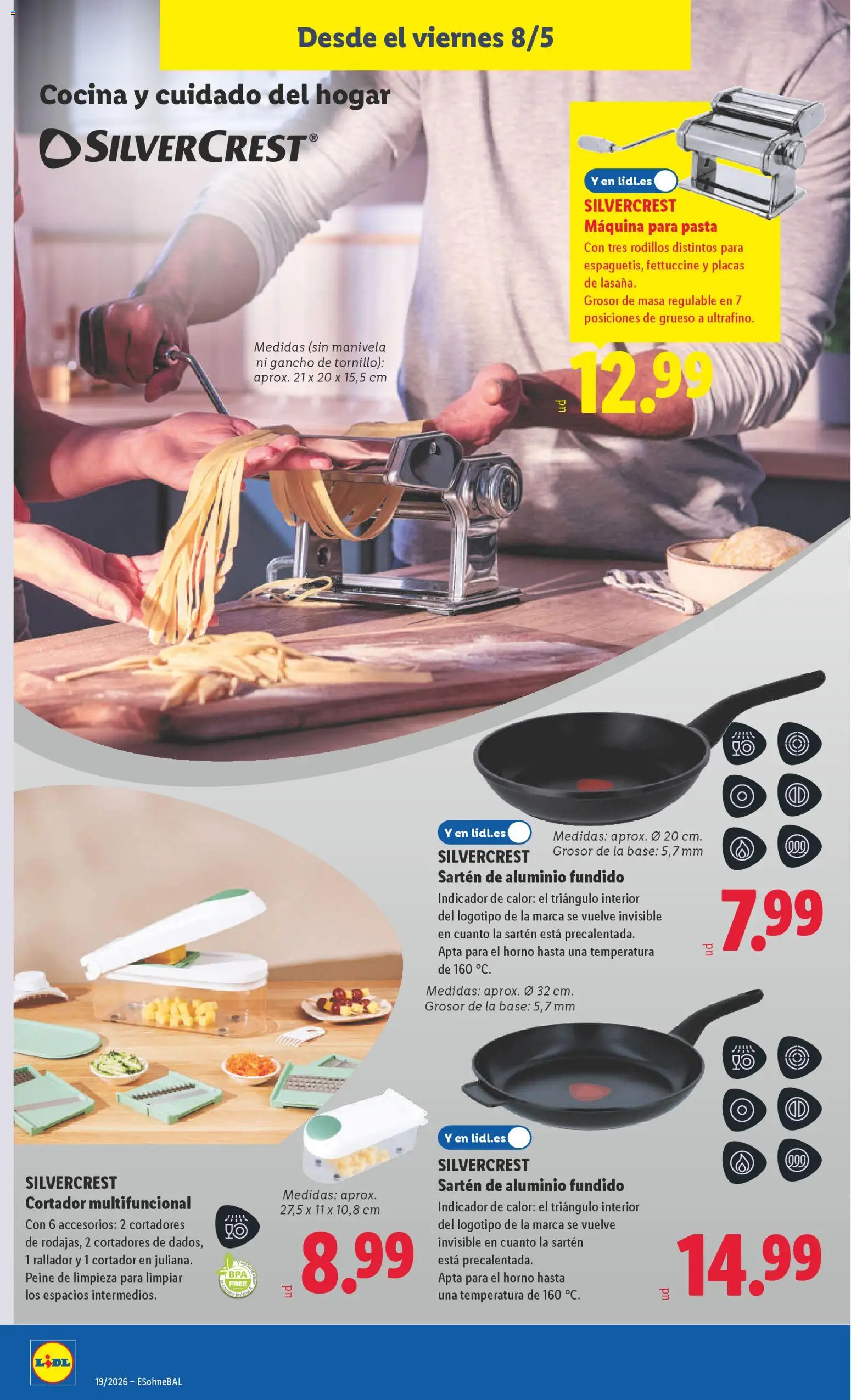 Lidl folleto de bazar │ válido desde el 04.05.2026 | Página: 22 | Productos: Pan, Pasta, Horno, Cocina