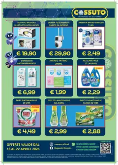 Anteprima del volantino Cossuto volantino valido a partire dal 13.04.2026 | Pagina: 4 | Prodotti: Intimo, Occhiali, Lavastoviglie, Bagno