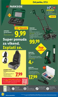 PARKSIDE® Kliješta za krimpanje, Set. S četvrtastim stezanjem za optimalne kontaktne površine. Za kabele promjera: 0.25-10 mm² - Pregled kataloga iz trgovine Lidl, vrijedi od 19.02.2026 | Stranica: 66