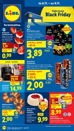 Lidl-mainoslehti voimassa 06.11.2025 alkaen