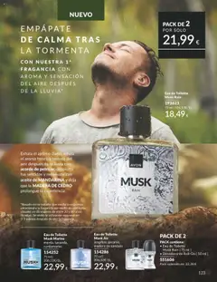 Eau de Toilette Musk Rain, 75 ml Eau de Toilette Musk Rain │ válido desde el 01.09.2025 | Página: 123 | Productos: Fragancia, Eau de toilette, Χοιρινό παϊδάκι, Desodorante