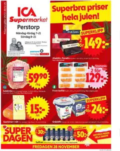 ICA Supermarket - Perstorp - Förhandsvisning av reklamblad från butik ICA Supermarket aktuell från 24.11.2025