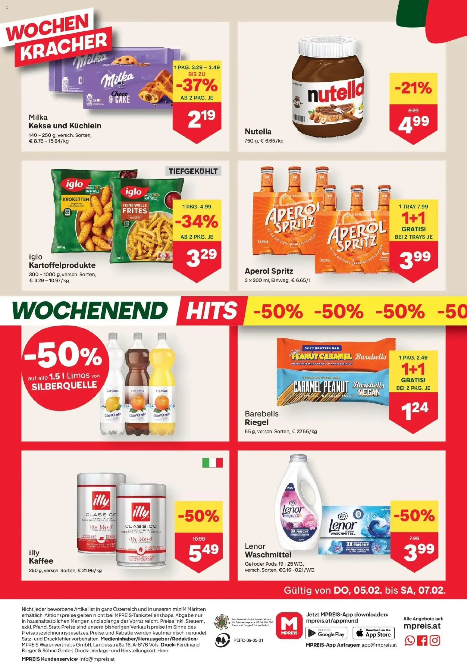 MPREIS St.Gallenkirch gültig ab 05.02.2026 | Seite: 16 | Produkte: Kekse, Eis, Zitrone, Kaffee