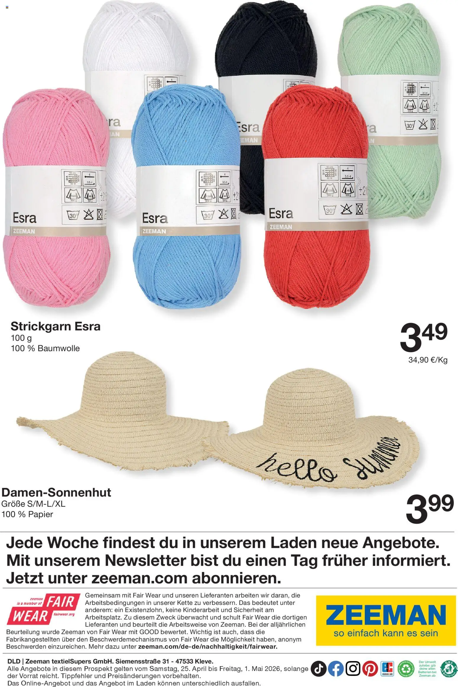 Zeeman Prospekt 	 – gültig ab 25.04.2026 | Seite: 7 | Produkte: Batterien