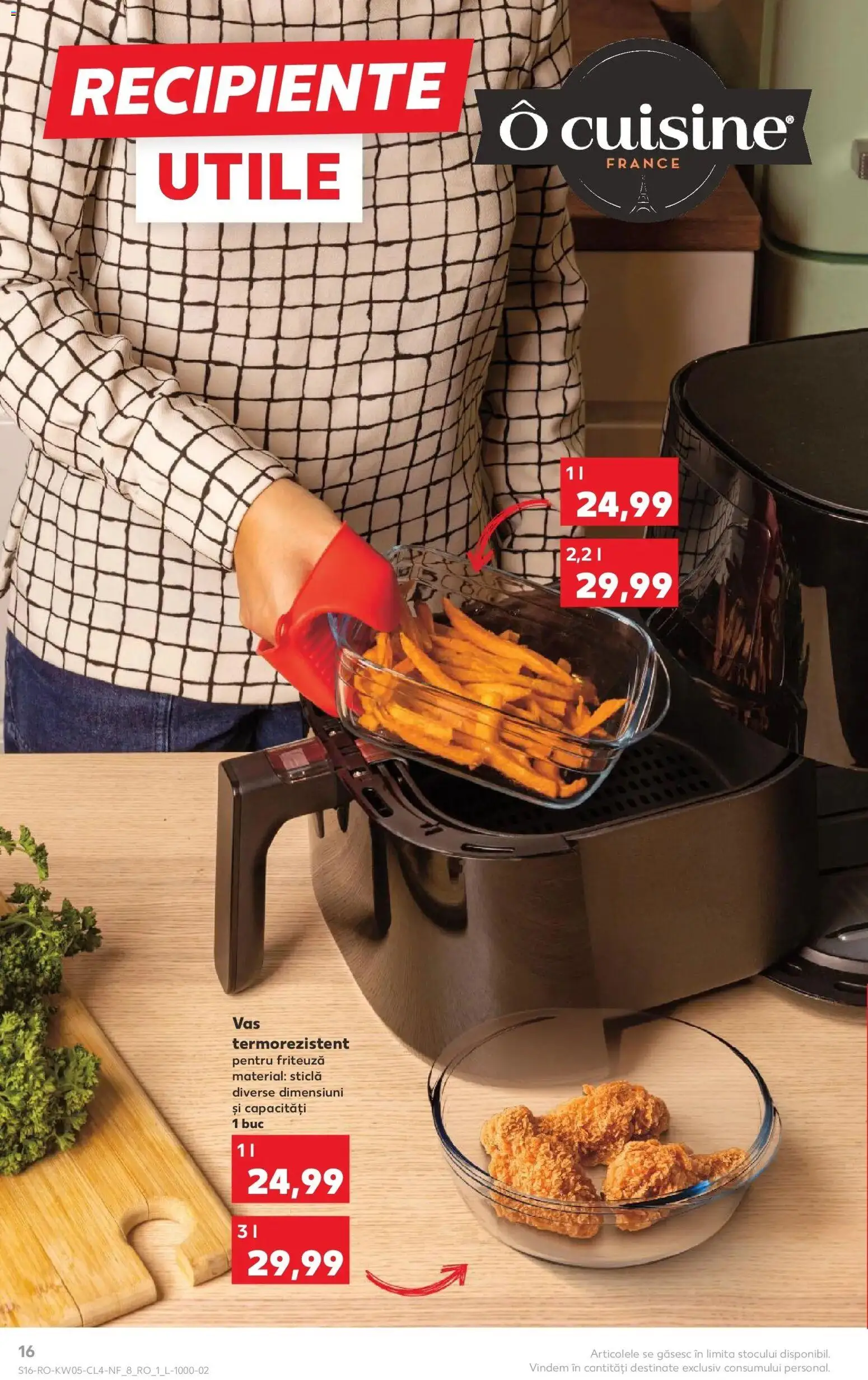 Noul catalog Kaufland – valabil de la 28.01.2026 | Pagină: 16 | Produse: Friteuză, Recipiente