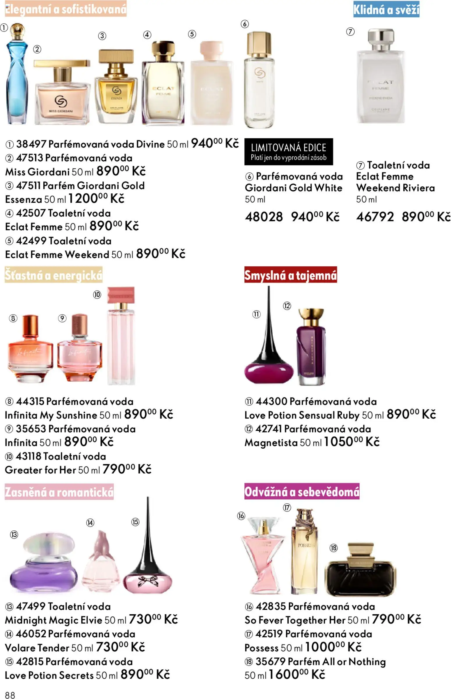 Oriflame katalog č.03/2026 od 11.02.2026 | Strana: 88 | Produkty: Voda, Parfém, Toaletní voda