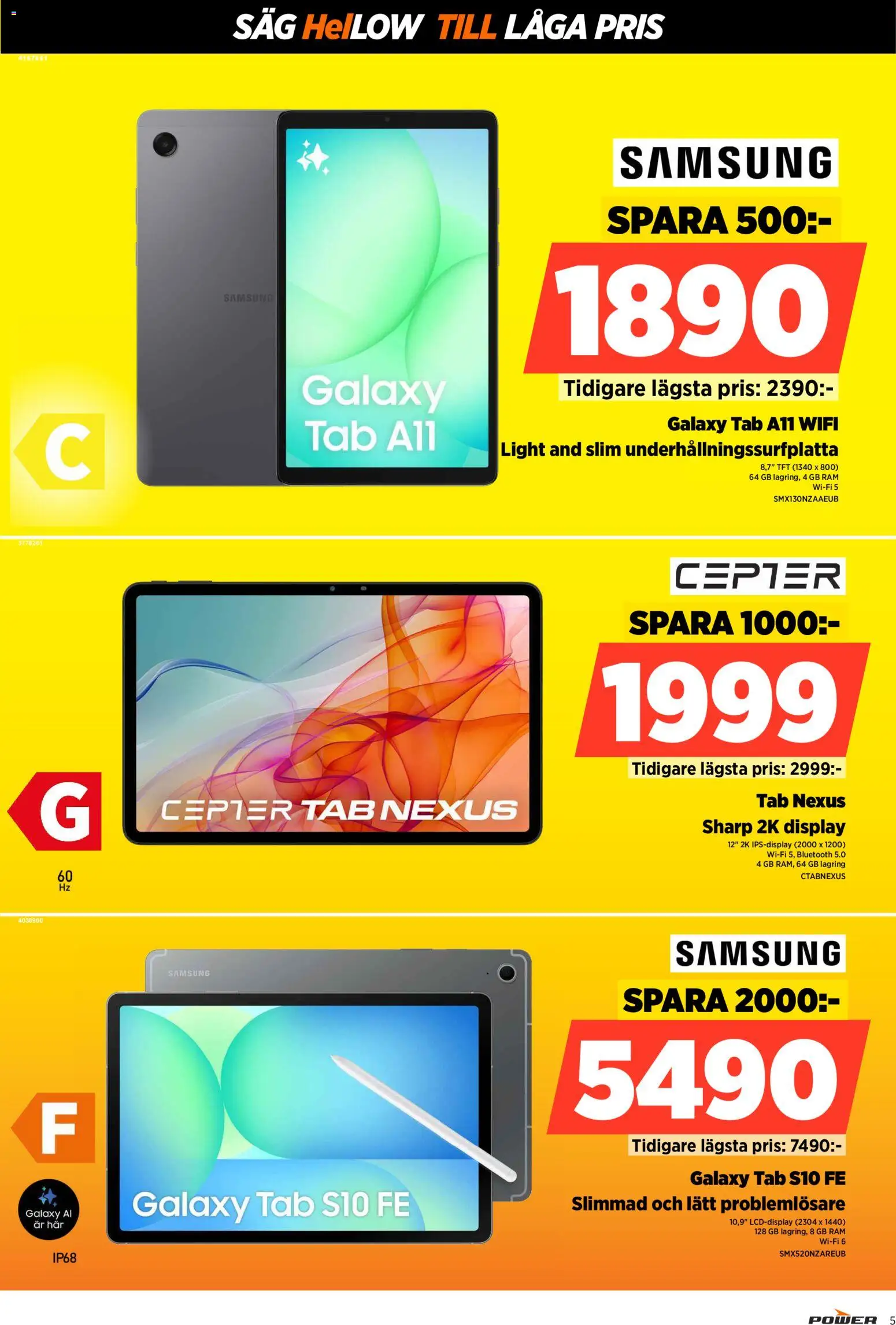 Power reklamblad aktuell från 19.01.2026 | Sida: 5 | Produkter: Såg, Wifi