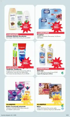 Schampo, Balsam, Duschkräm, Barnängen, 250ml, flera sorter, jfr-pris 64,00/1 - Förhandsvisning av reklamblad från butik Hemköp aktuell från 19.01.2026 | Sida: 12