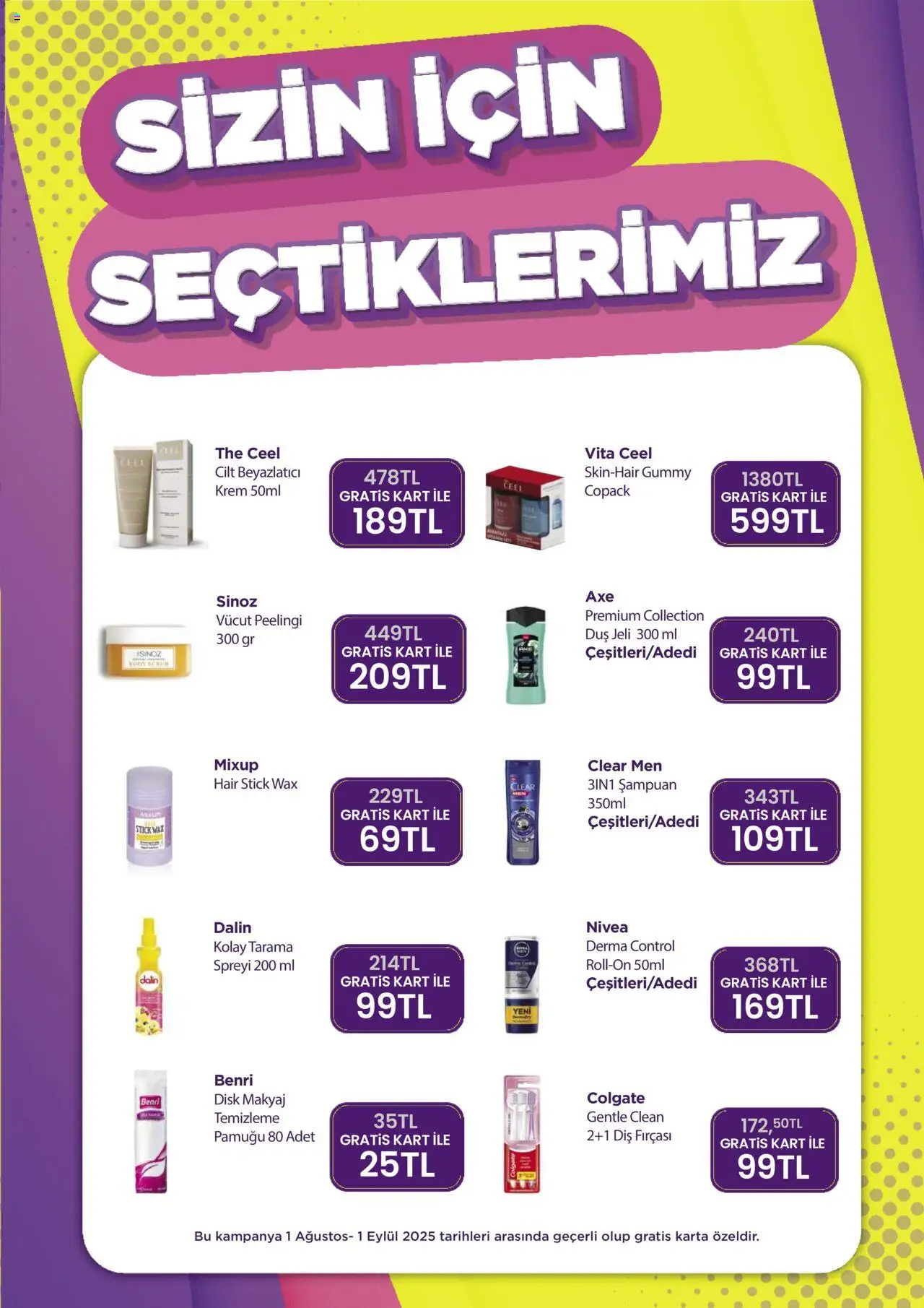 Gratis Katalog - 01.08.2025 tarihinden itibaren geçerlidir | Sayfa: 9