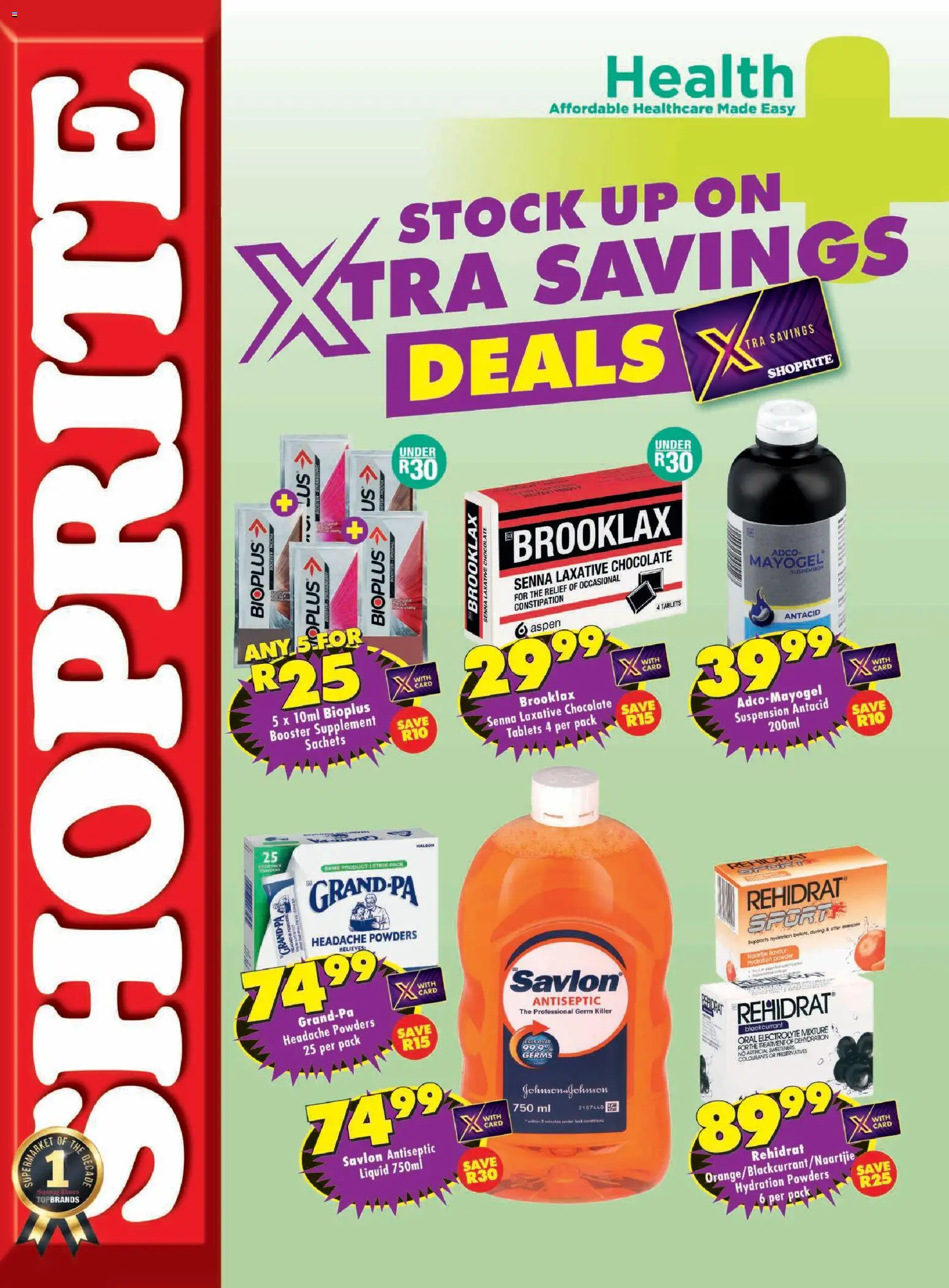 New Shoprite catalogue – valid from 23.02.2026 | Page: 1 | Products: Chocolate, Powder, Stock