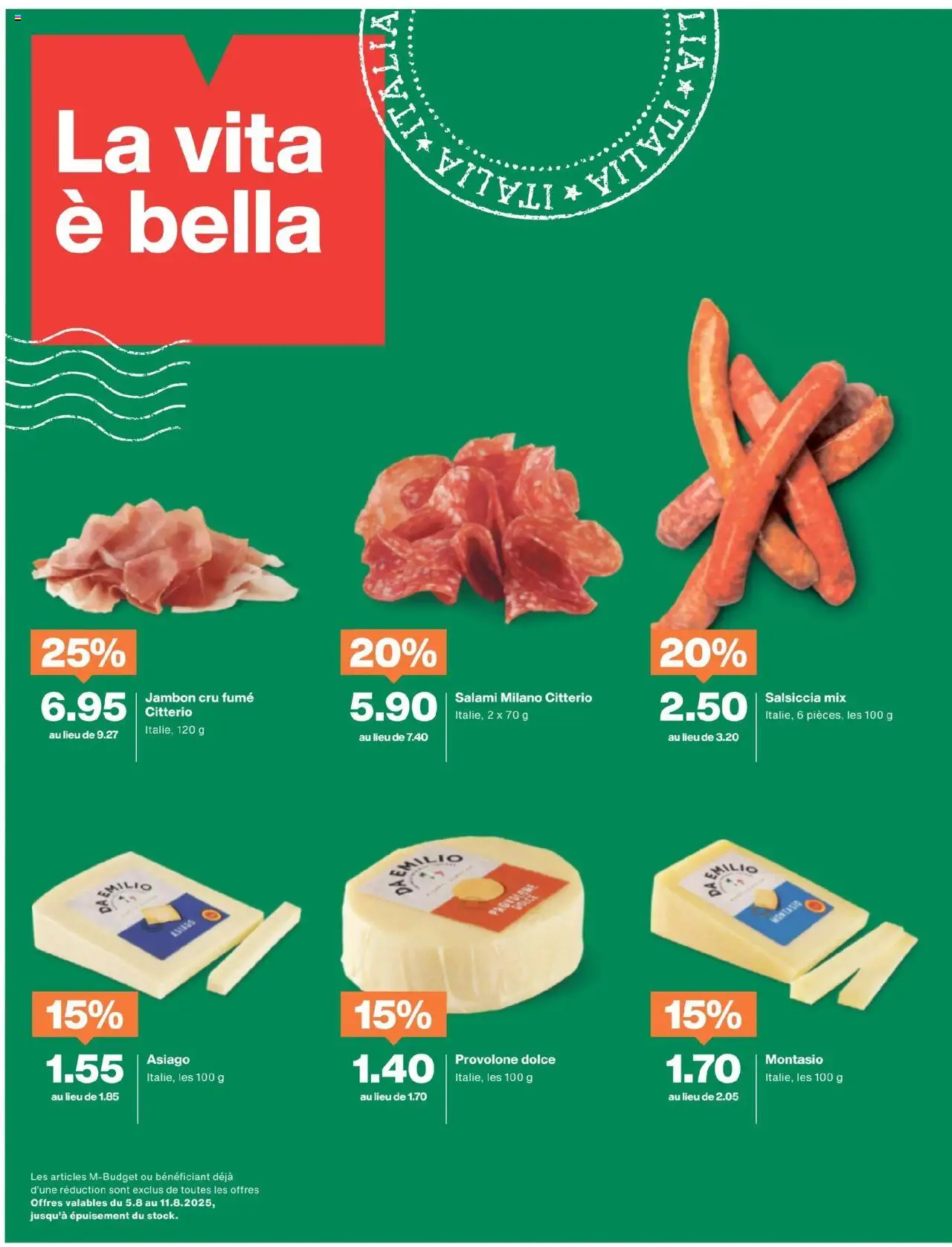 Migros - Magazin FR ab 05.08.2025 | Seite: 34 | Produkte: Salami