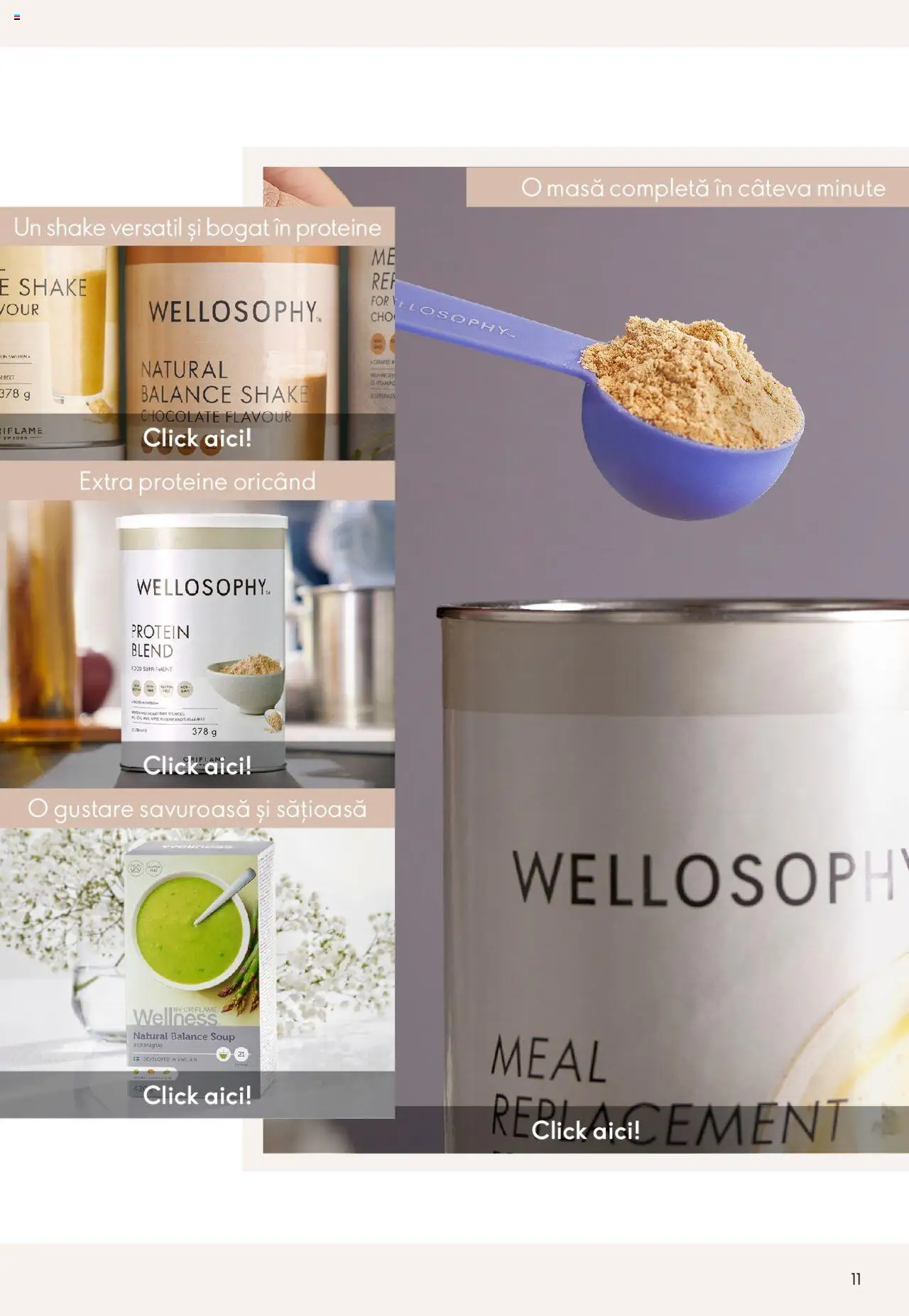 Oriflame catalog - Wellosophy – valabil de la 31.10.2023 | Pagină: 11 | Produse: Masă, Shake