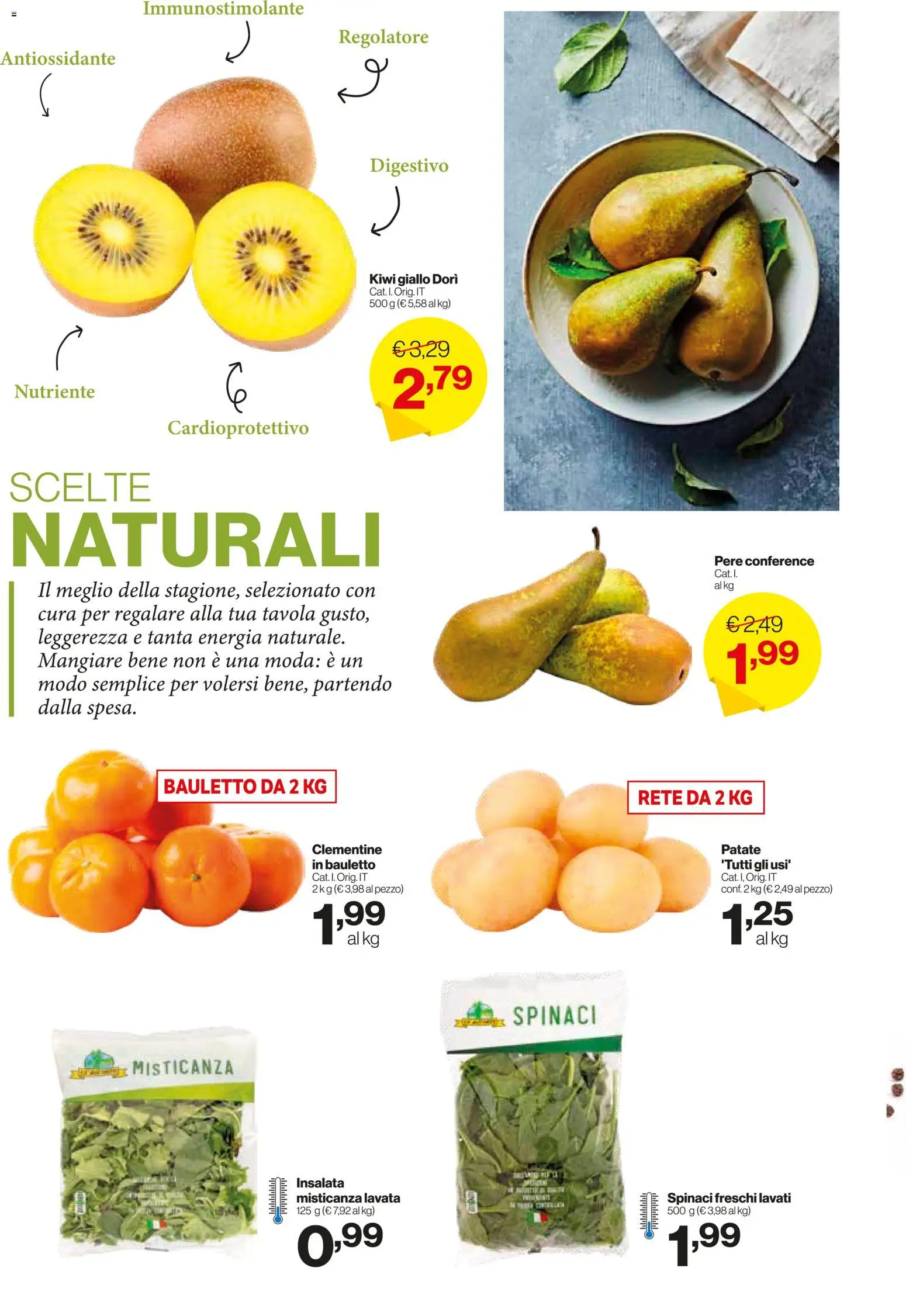 Volantino IN's del 05.11.2025 | Pagina: 12 | Prodotti: Kiwi, Insalata, Spinaci, Digestivo