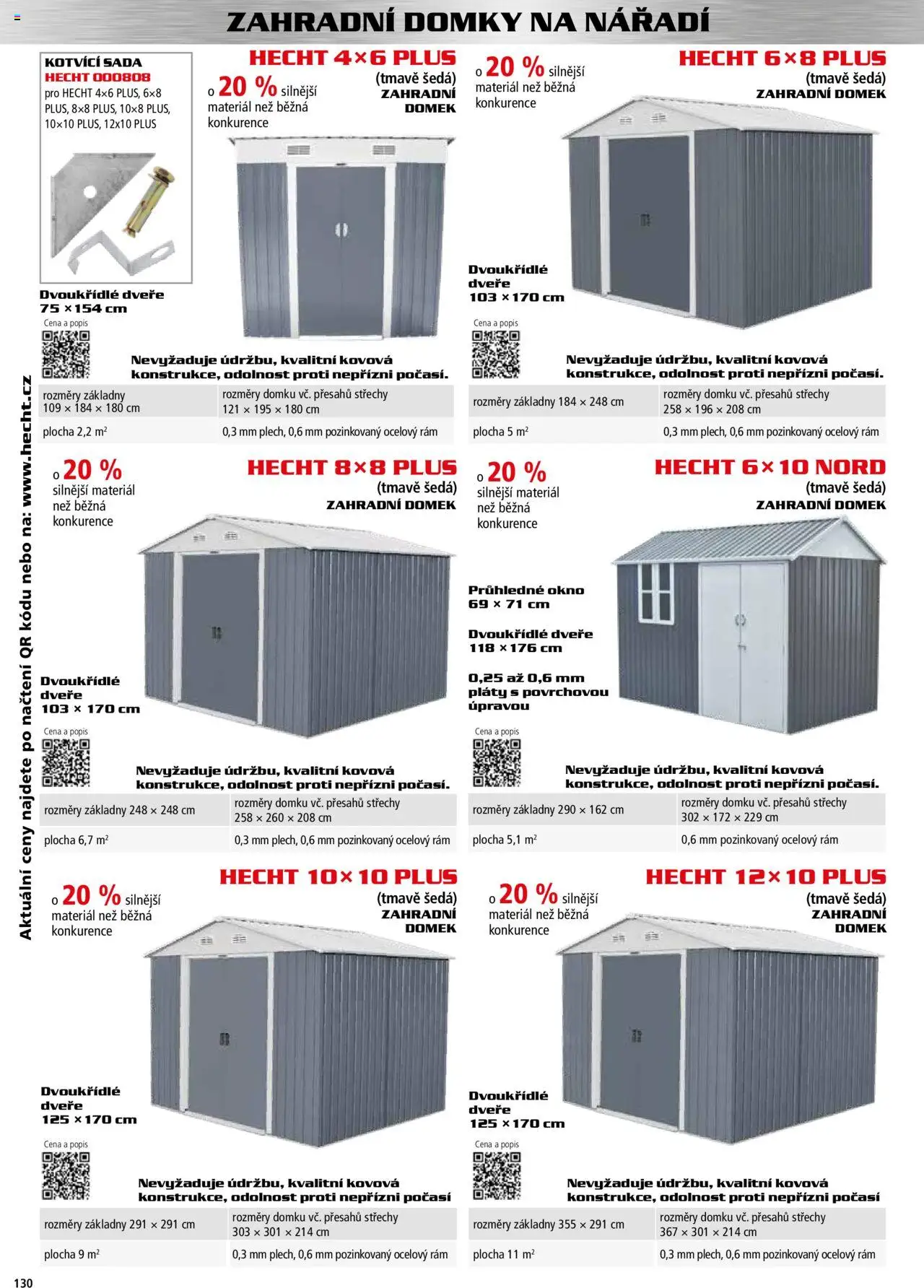 Hecht katalog - Podzim - zima 2025 od 01.09.2025 | Strana: 130 | Produkty: Hecht, Zahradní domek, Nářadí