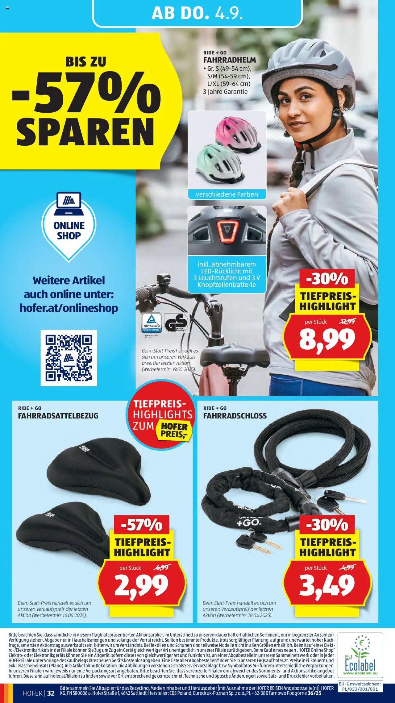 Hofer Flugblatt gültig ab 29.08.2025 | Seite: 36