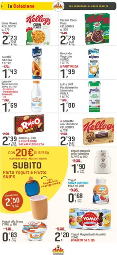 Volantino DOK del 17.07.2025 | Pagina: 8 | Prodotti: Yogurt, Cereali, Frutta, Mandorle