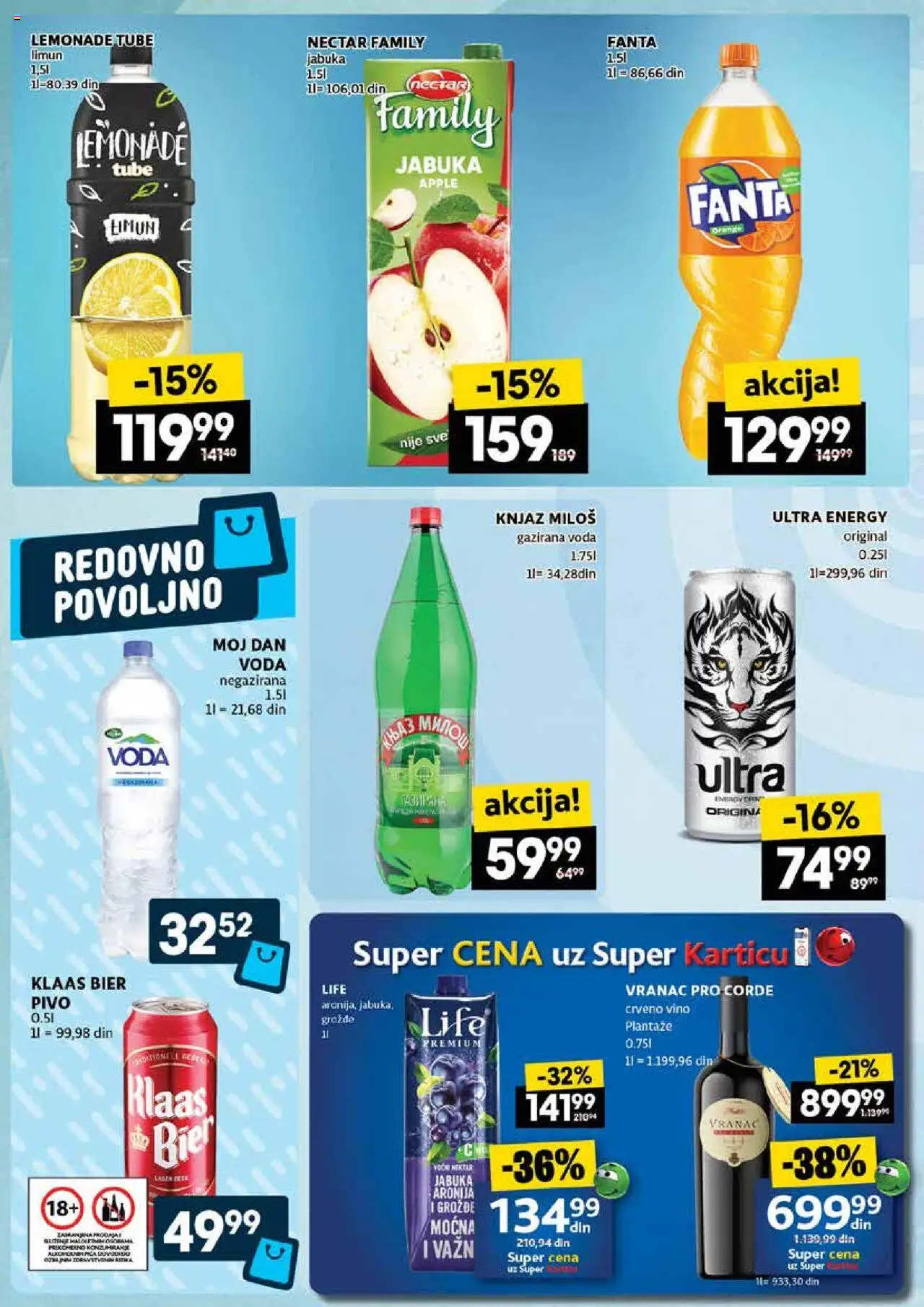 Roda katalog - važi od 02.10.2025 | Strana: 14 | Proizvode: Vranac, Vino, Pivo, Limun