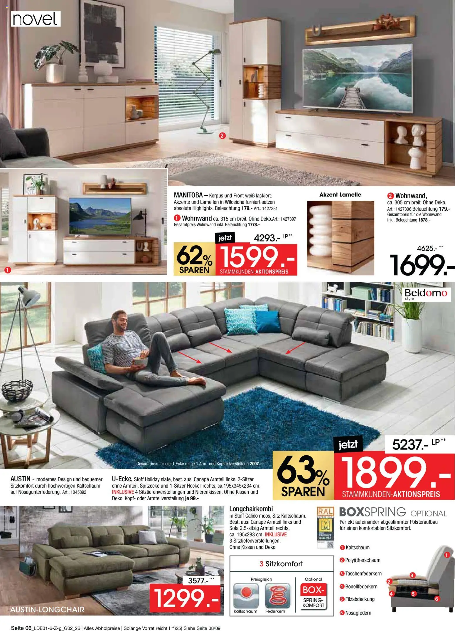 Zurbrüggen Große Marken-Sensation – gültig ab 31.01.2026 | Seite: 6 | Produkte: Hocker, Wohnwand, Sofa, Box