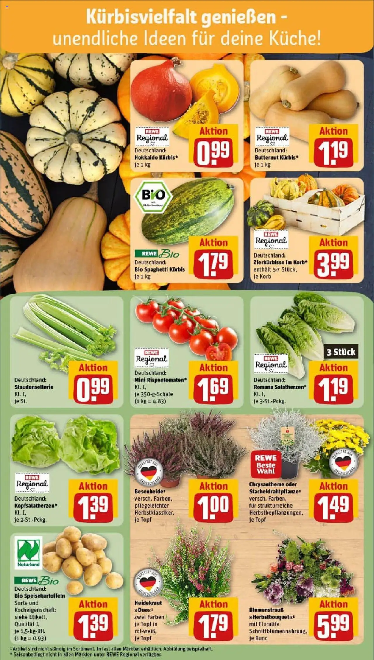 Rewe prospekt Münster	 – gültig ab 06.10.2025 | Seite: 5 | Produkte: Korb, Küche, Kürbis