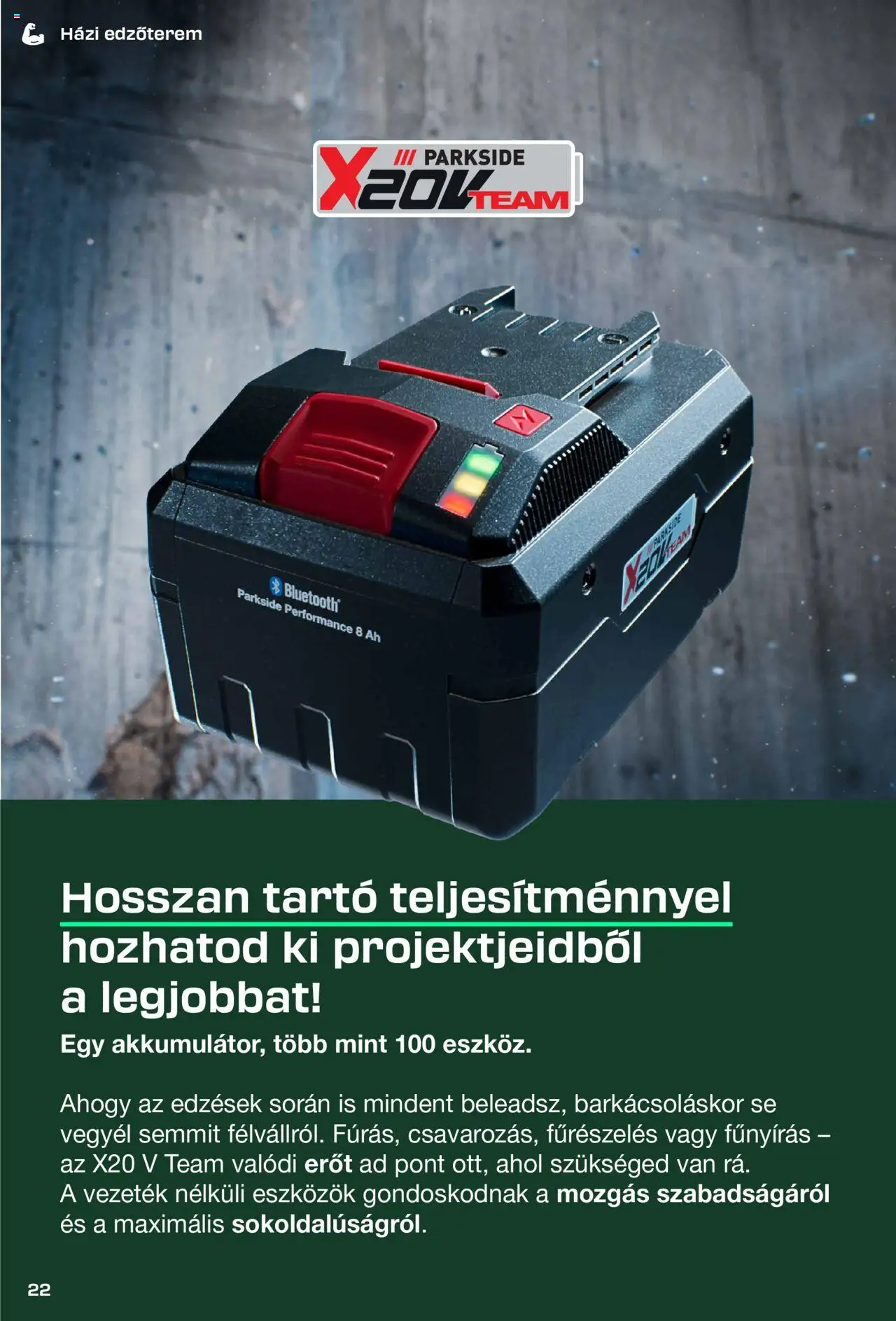 Lidl akciós ujság - amely érvényes a következő dátumtól: 26.08.2025 | Oldal: 22 | Termékek: Parkside