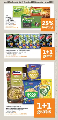 Albert Heijn - Folder week 1 - Voorbeeld van een folder van Albert Heijn, geldig van 27.12.2025 | Pagina: 29 | Producten: Waffelini, Kan, Fruit, Appel