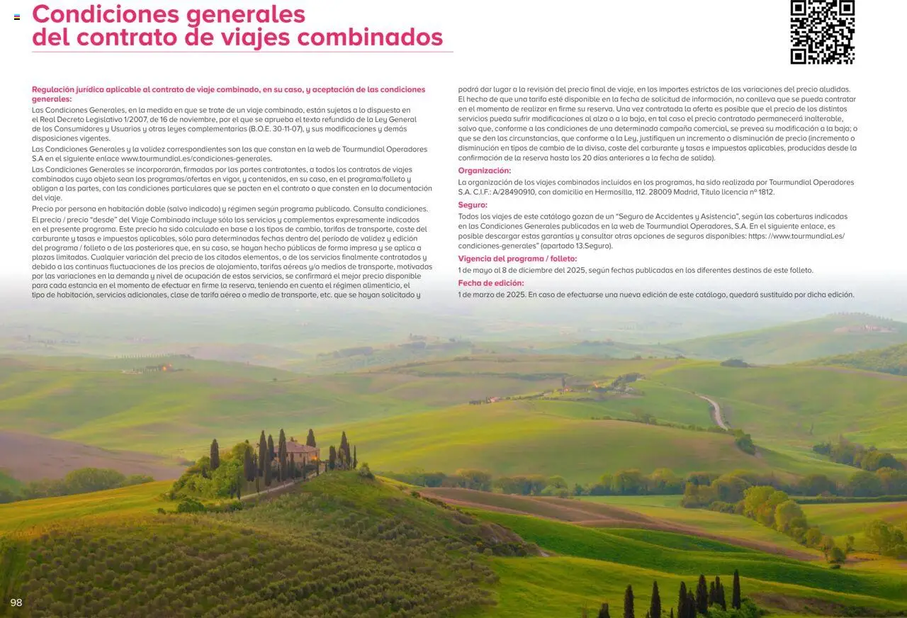 Viajes El Corte Inglés Circuitos exclusivos │ válido desde el 01.05.2025 | Página: 98 | Productos: General