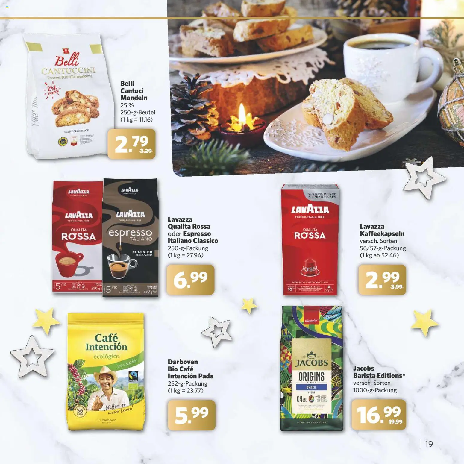 Combi - Festliche Momente – gültig ab 24.11.2025 | Seite: 19 | Produkte: Lavazza, Kaffee, Mandeln, Creme