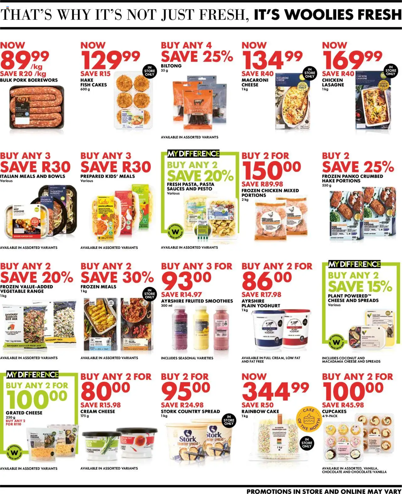 Woolworths Daily Difference - Gauteng │ valid from 04.08.2025 | Page: 3 | Products: Yoghurt, Chocolate, Sauces, Rice