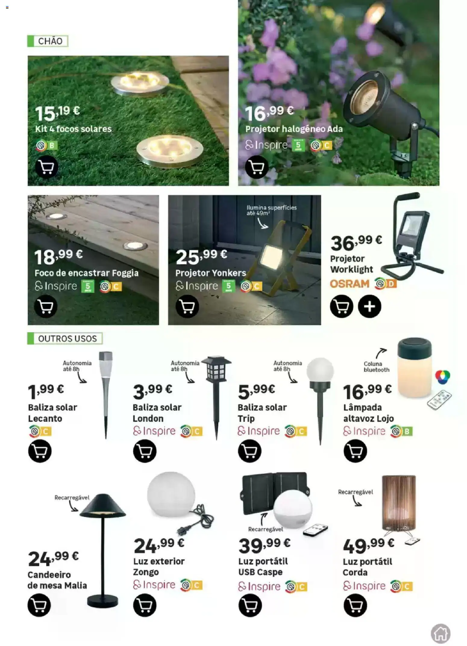 Leroy Merlin Catálogo Jardim │ válido de 12.03.2026 | Página: 57 | Produtos: USB, Corda, Mesa, Projetor