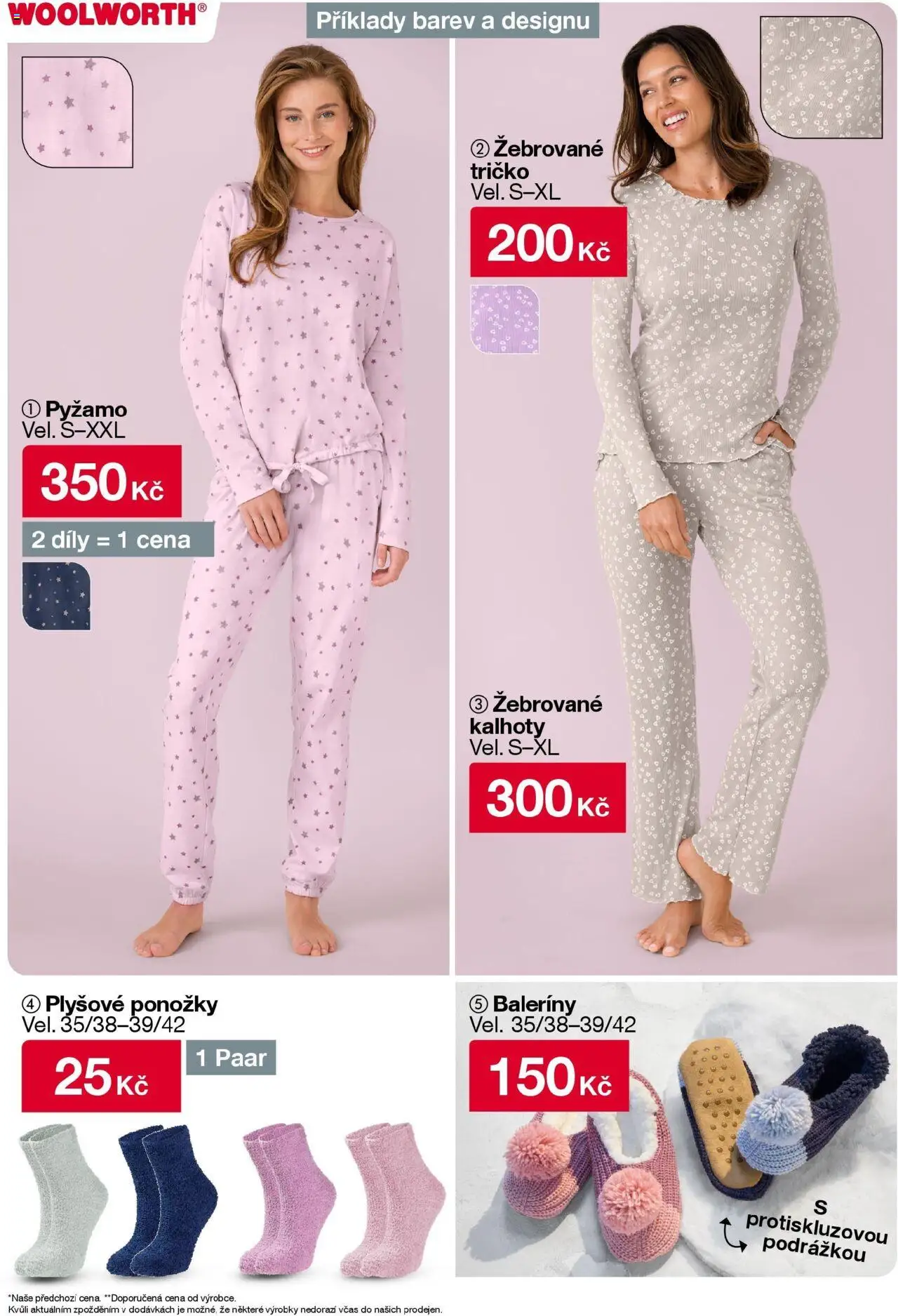 Woolworth leták od 03.10.2025 - akční nabídka | Strana: 26 | Produkty: Tričko, Kalhoty, Baleríny, Ponožky