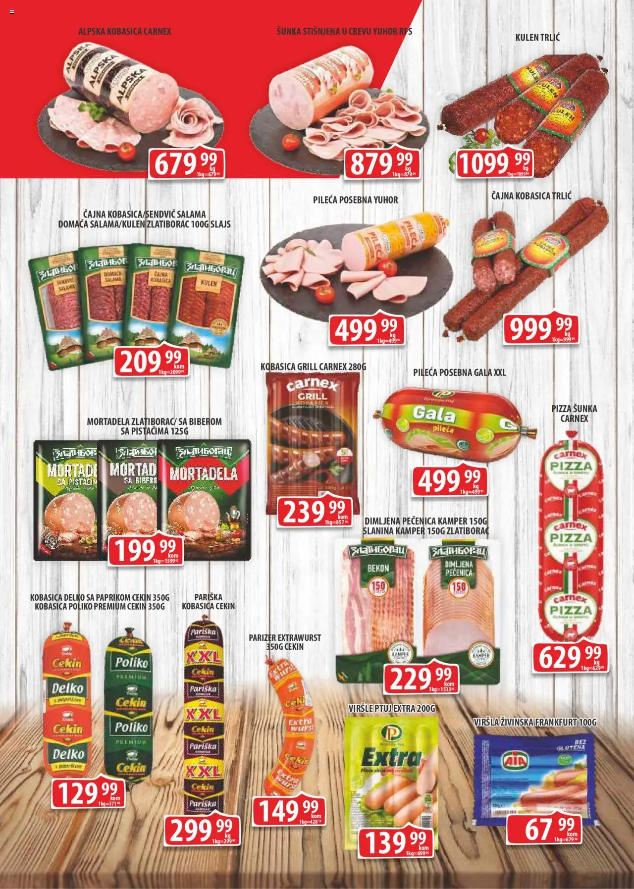 Fortuna Market katalog - važi od 12.09.2025 | Strana: 2 | Proizvode: Parizer, Šunka, Slanina, Kobasica
