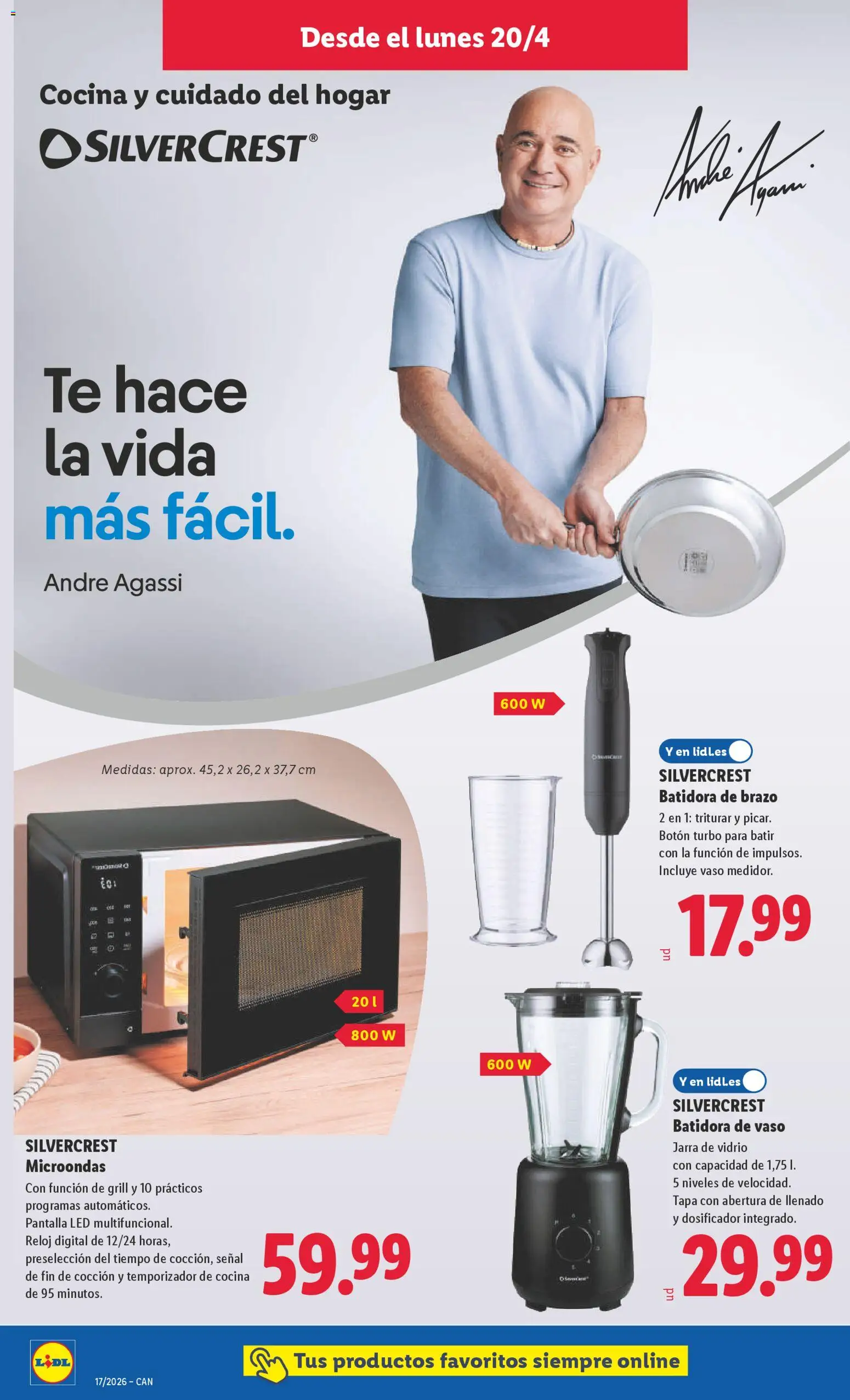 Lidl Canarias │ válido desde el 20.04.2026 | Página: 14 | Productos: Té, Reloj, Cocina, Batidora